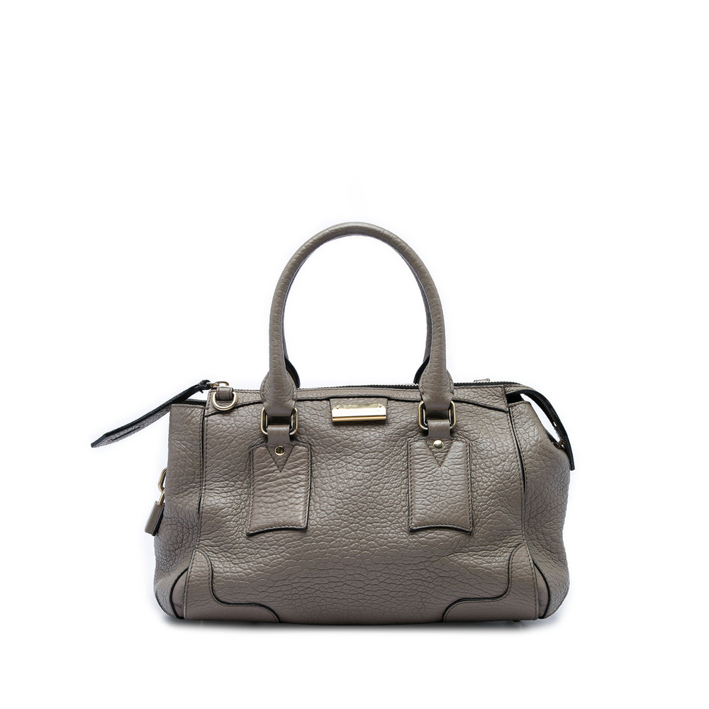 Pre-Loved Burberry Small Grained Leather Heritage Gladstone Satchel
